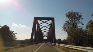 Rhine bridge to France